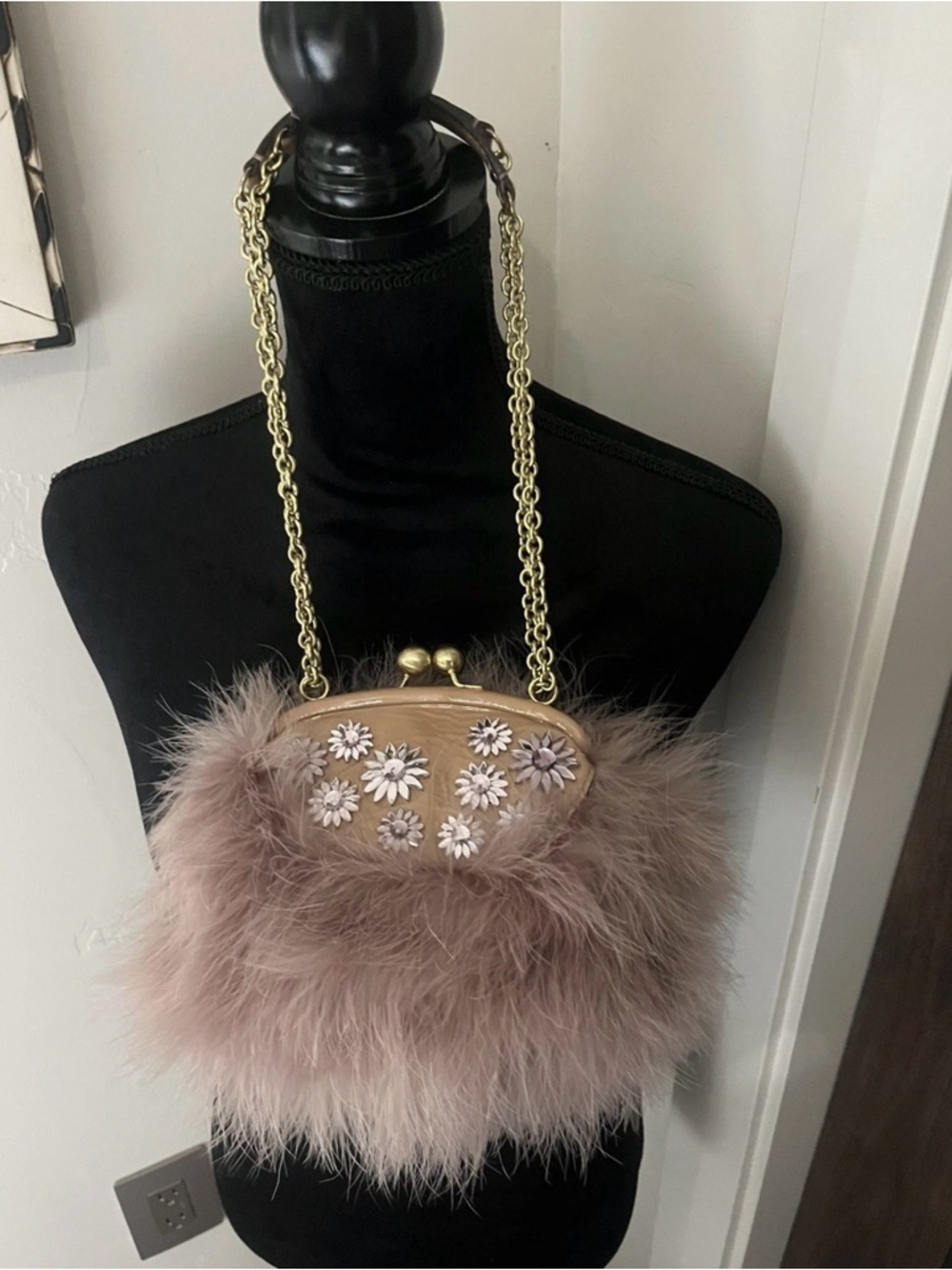 Coach Rare Ostrich Feather Small Crossbody Bag